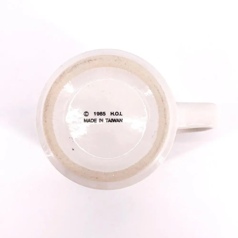 80s funny Even Just a Taste Bound to Go to Waist coffee mug 1980s vintage SALE